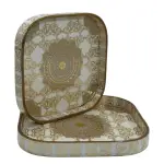 Decorative Wooden Tray Set of 2 with Traditional Design | Handcrafted Square Wooden Tray Set for Tea, Snacks & Home Décor - Image 26