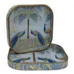 Decorative Wooden Tray Set of 2 with Traditional Design | Handcrafted Square Wooden Tray Set for Tea, Snacks & Home Décor - Image 28