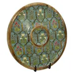 Buy Circular Serving Tray Online | 12 Inch Handmade Circular Wooden Platter for Chips, Dips & Snacks - Image 6