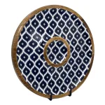 Buy Circular Serving Tray Online | 12 Inch Handmade Circular Wooden Platter for Chips, Dips & Snacks - Image 11