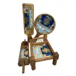 Premium 4-Piece Khatiya Serving Platter Set | Handmade Mango Wood Charpai Tray & Snack Serving Set with Mosaic Inlay - Image 17