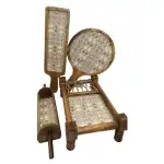 Premium 4-Piece Khatiya Serving Platter Set | Handmade Mango Wood Charpai Tray & Snack Serving Set with Mosaic Inlay - Image 26