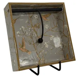 Handmade Mango Wood Napkin Holder | 7.5x7.5" Decorative Wooden Paper Napkin Stand for Kitchen & Table