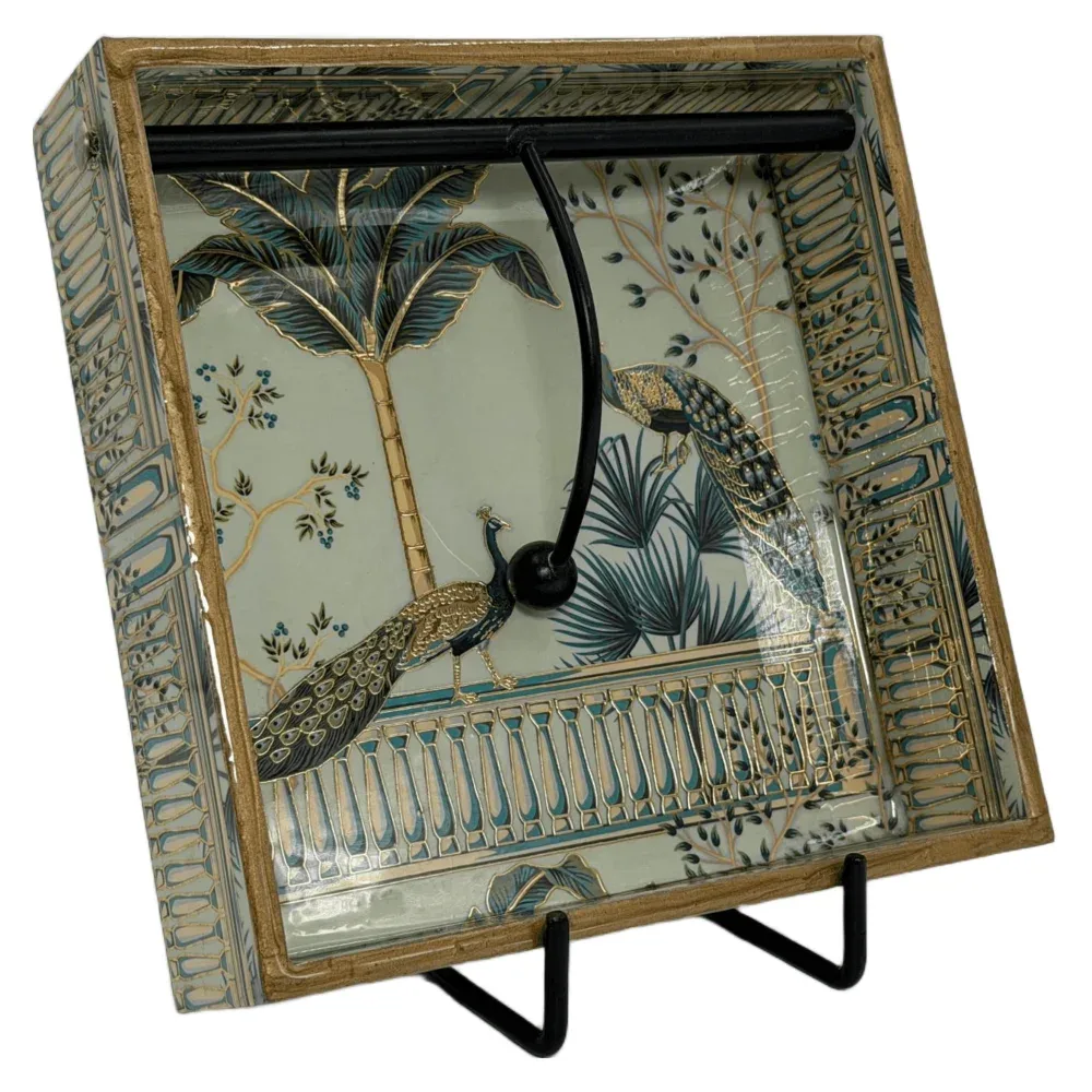 Handmade Mango Wood Napkin Holder | 7.5x7.5" Decorative Wooden Paper Napkin Stand for Kitchen & Table