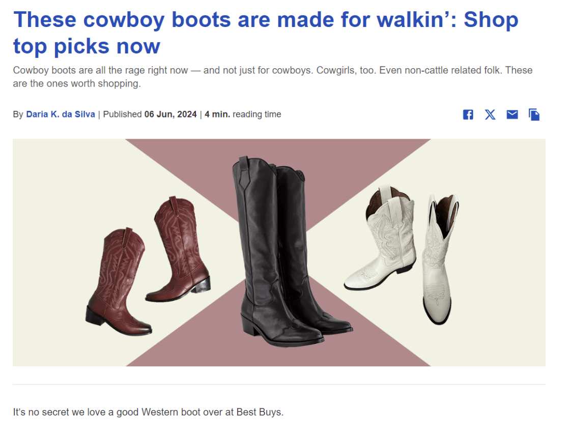Western boots online on sale