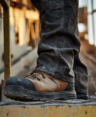 Lace up composite toe work boots best sale
