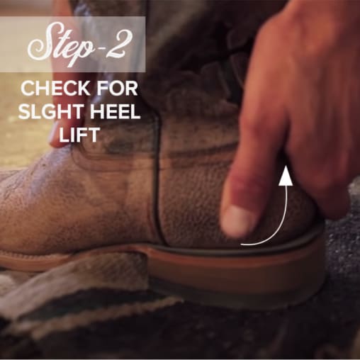 Ariat How to Fit Cowboy Boots Step 2