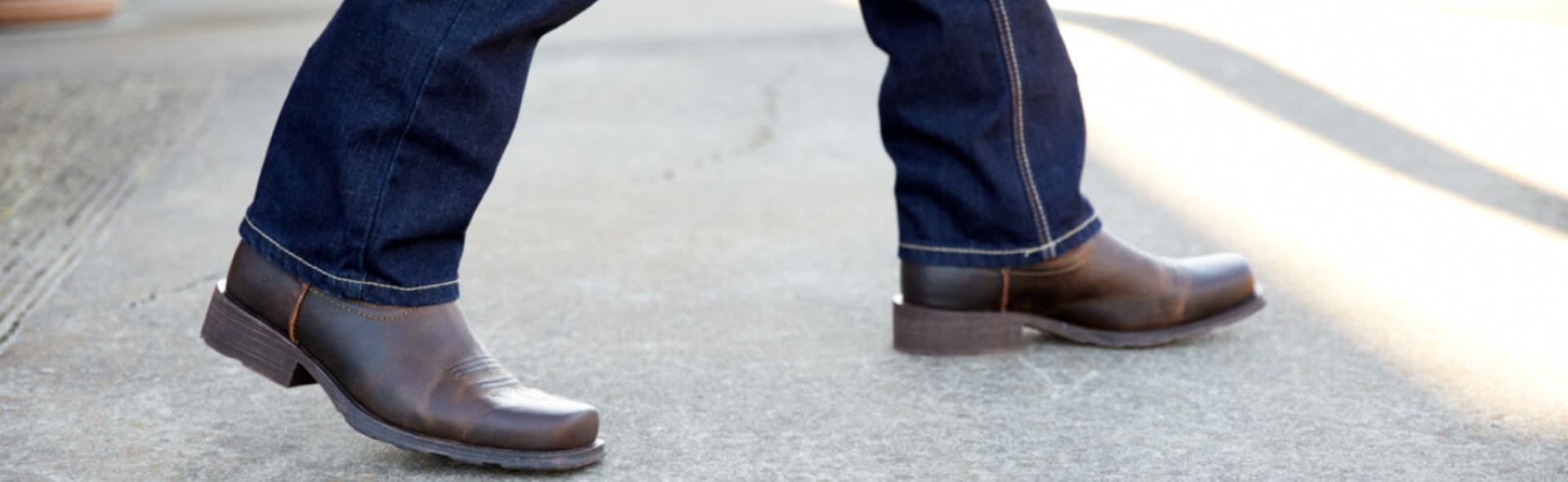 Cowboy boots with jeans