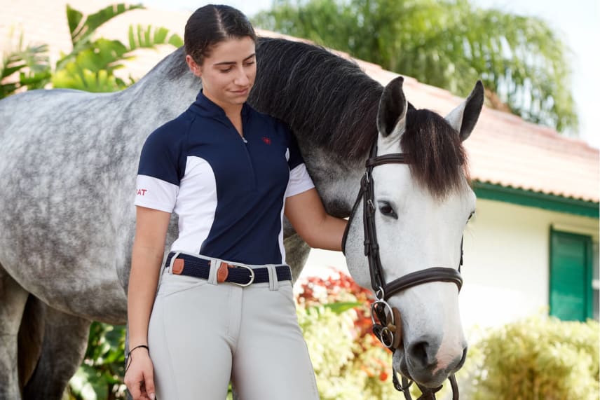 Catalina Peralta with horse