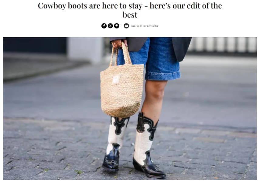 Cowboy boots are here to stay
