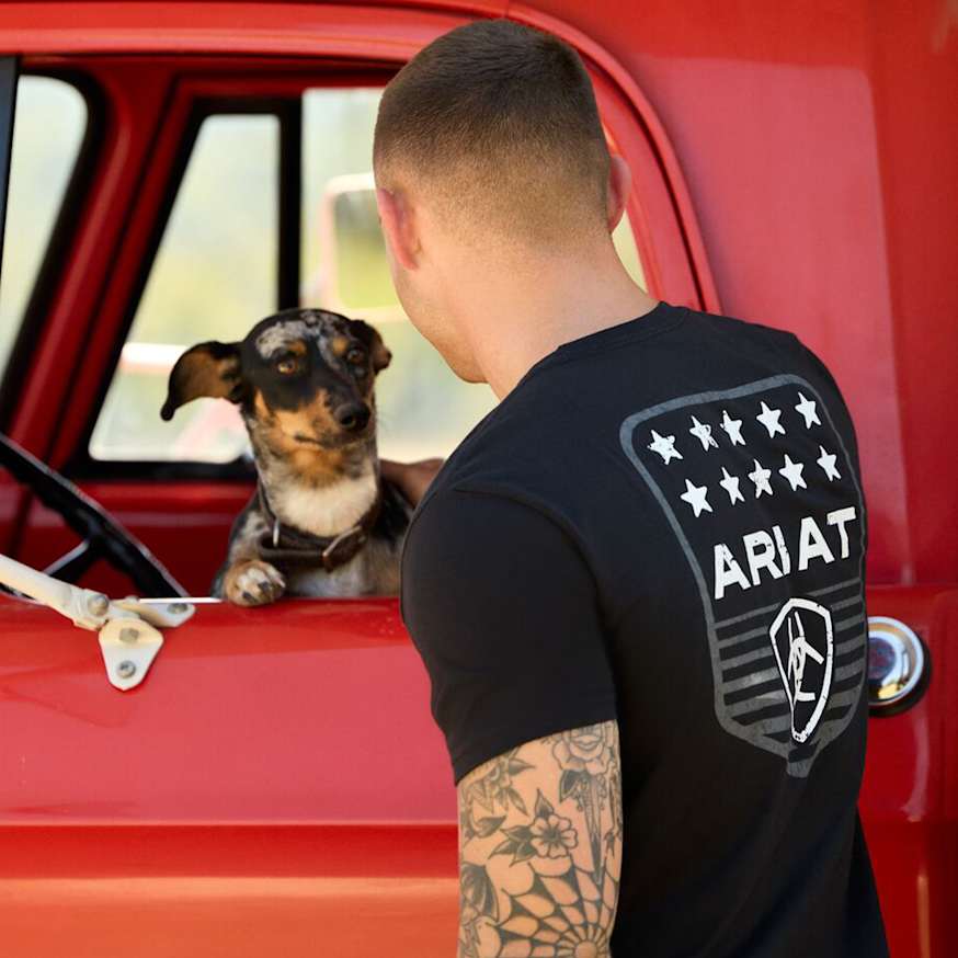 Ariat Stripe Patriotic Badge T-Shirt