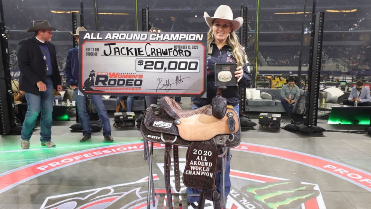 Jackie Crawford Women's Rodeo All Around Champion