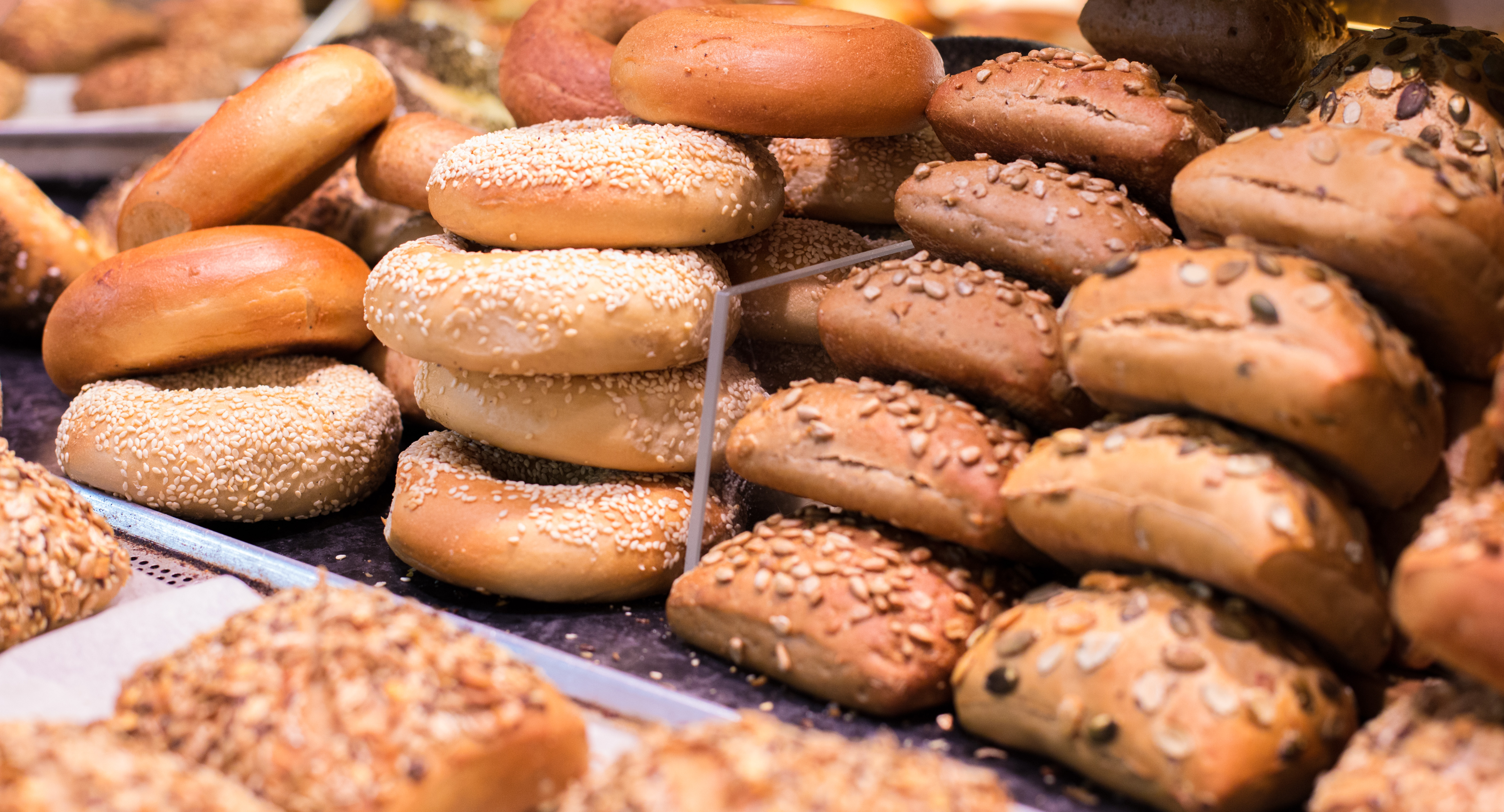 Bagels, Sonnenblumenkernbrötchen