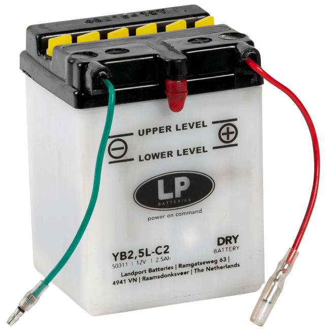 LP battery w acidpck YB2,5L-C2