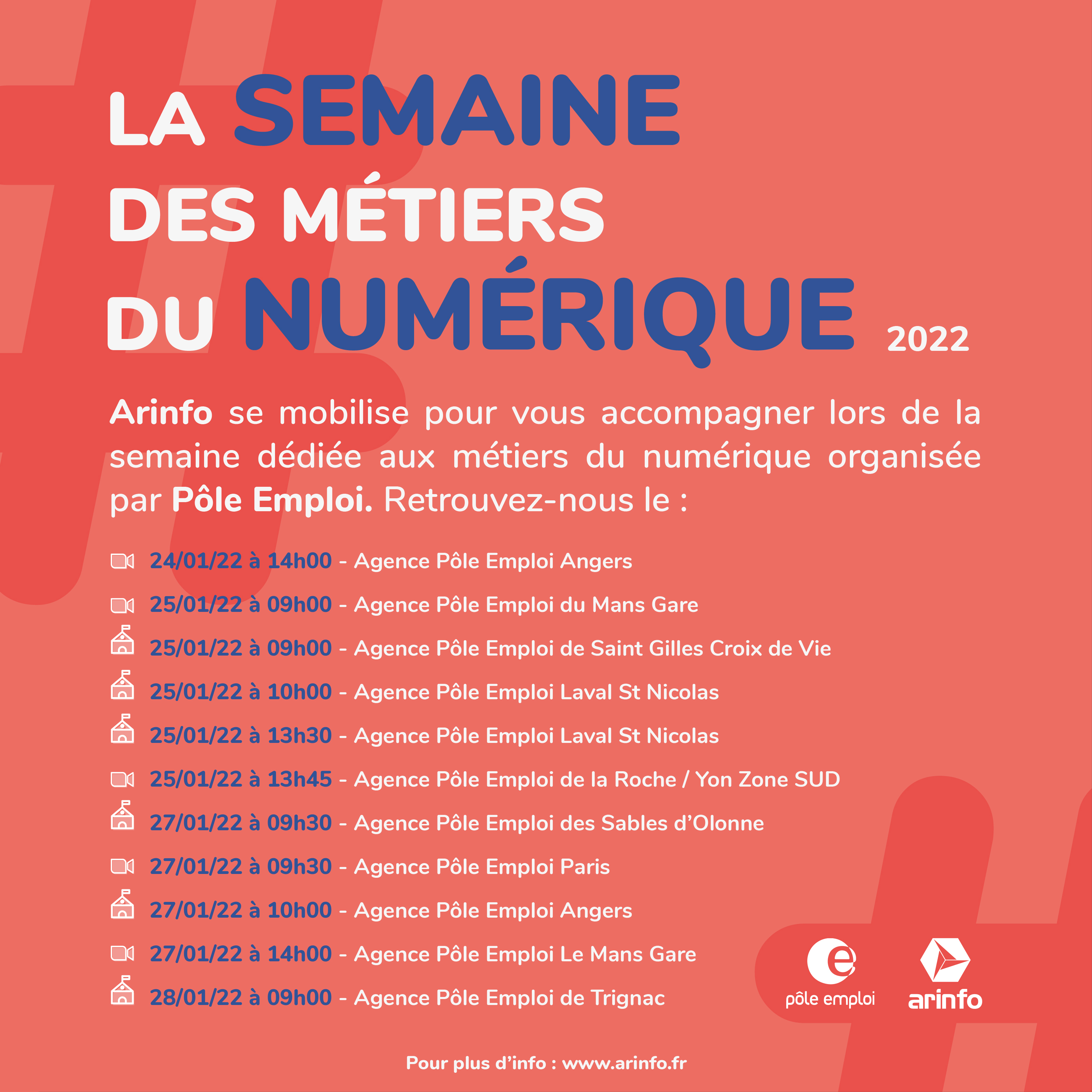 Semaine Métiers Numérique 2022 - ARINFO