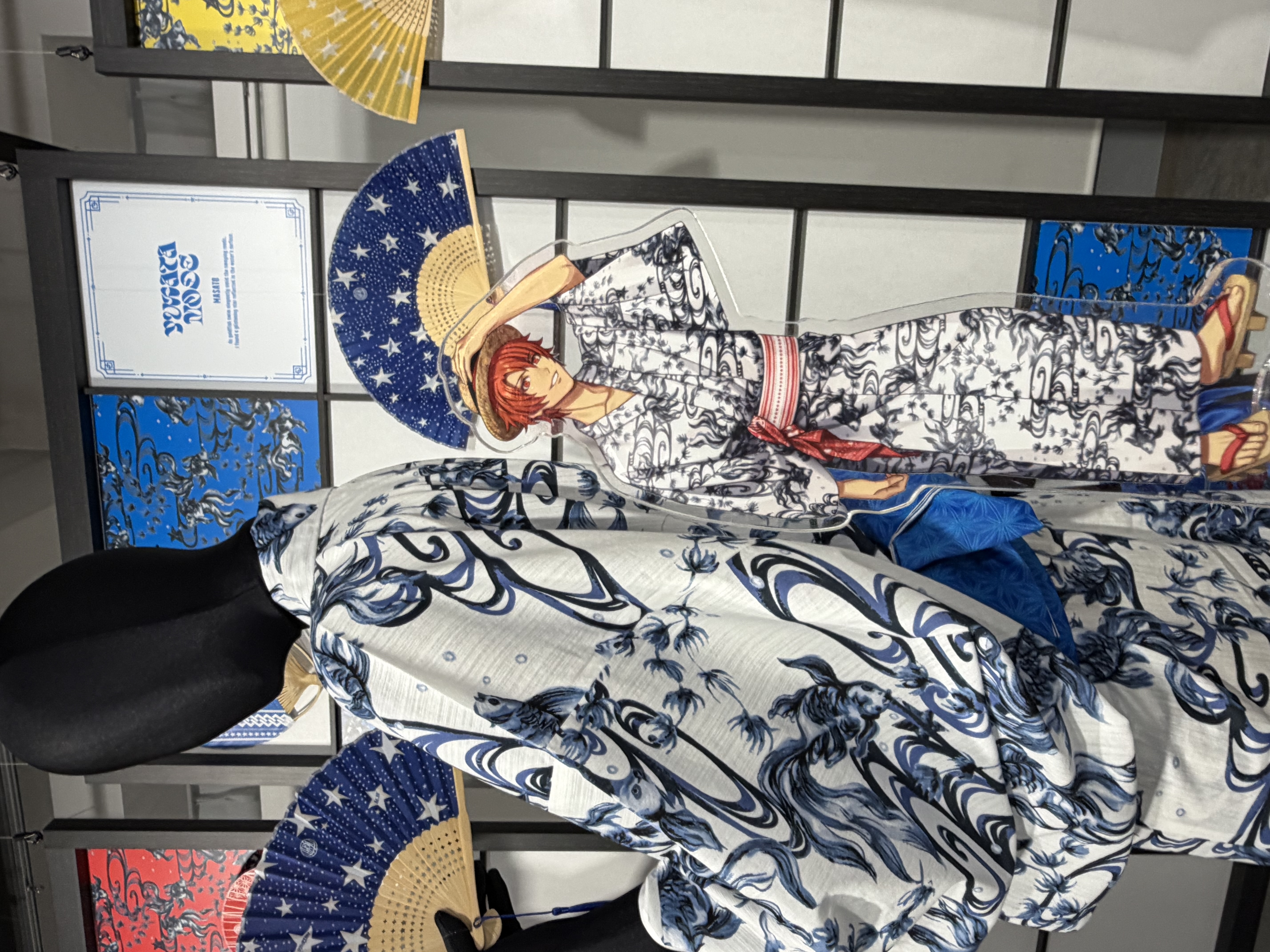 マサの浴衣と背中合わせで撮ったり