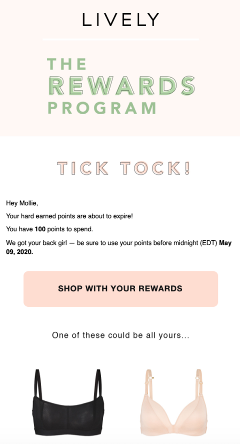 lively rewards program