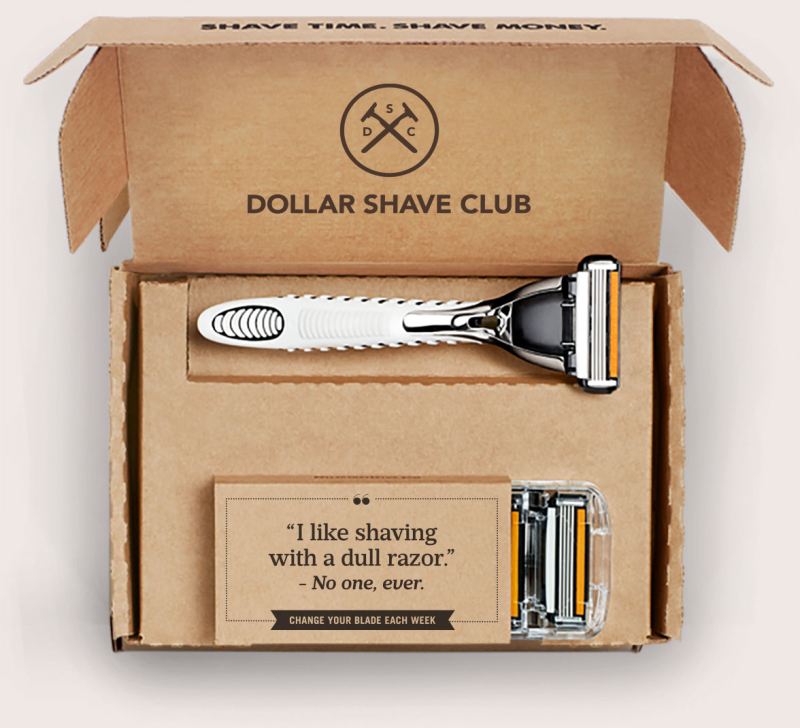 dollar shave club box