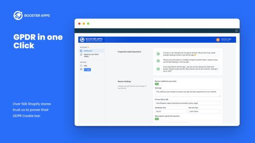 Cookie GDPR shopify app