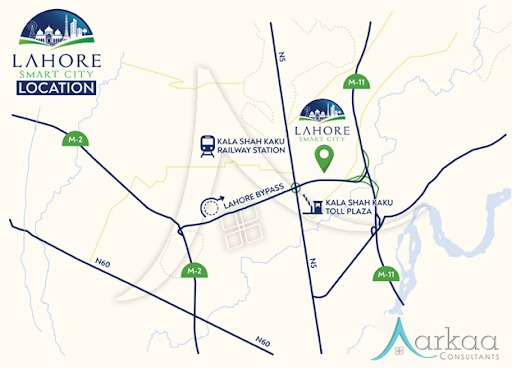 Updated Map Of Lahore Smart City   Lahore Smart City Loca Slkzds 