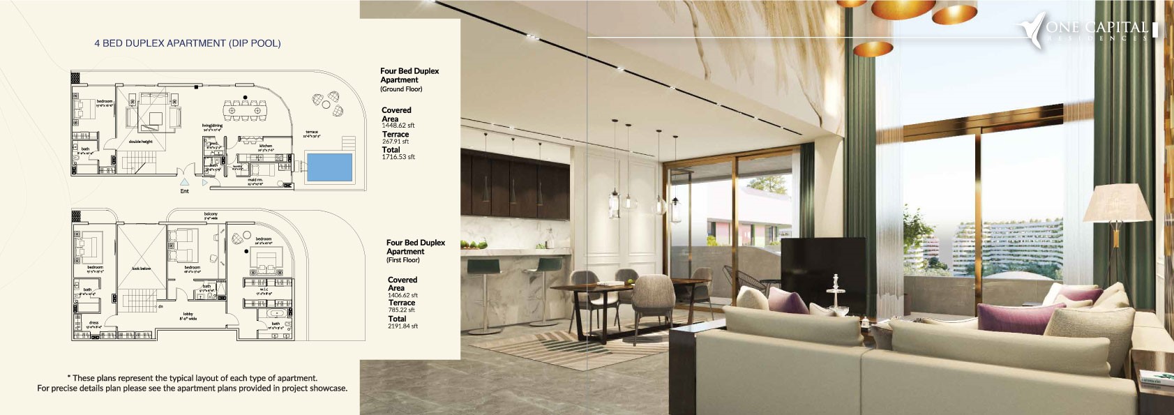 one capital residence layout 7