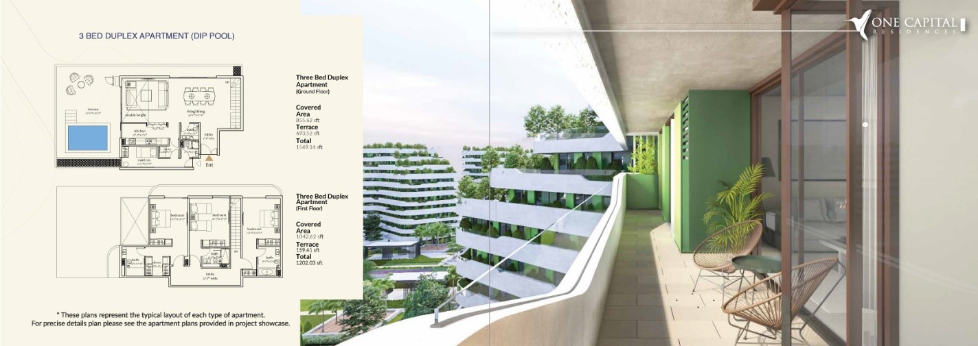 one capital residence layout 4