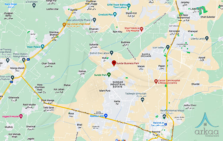 sundar business park map