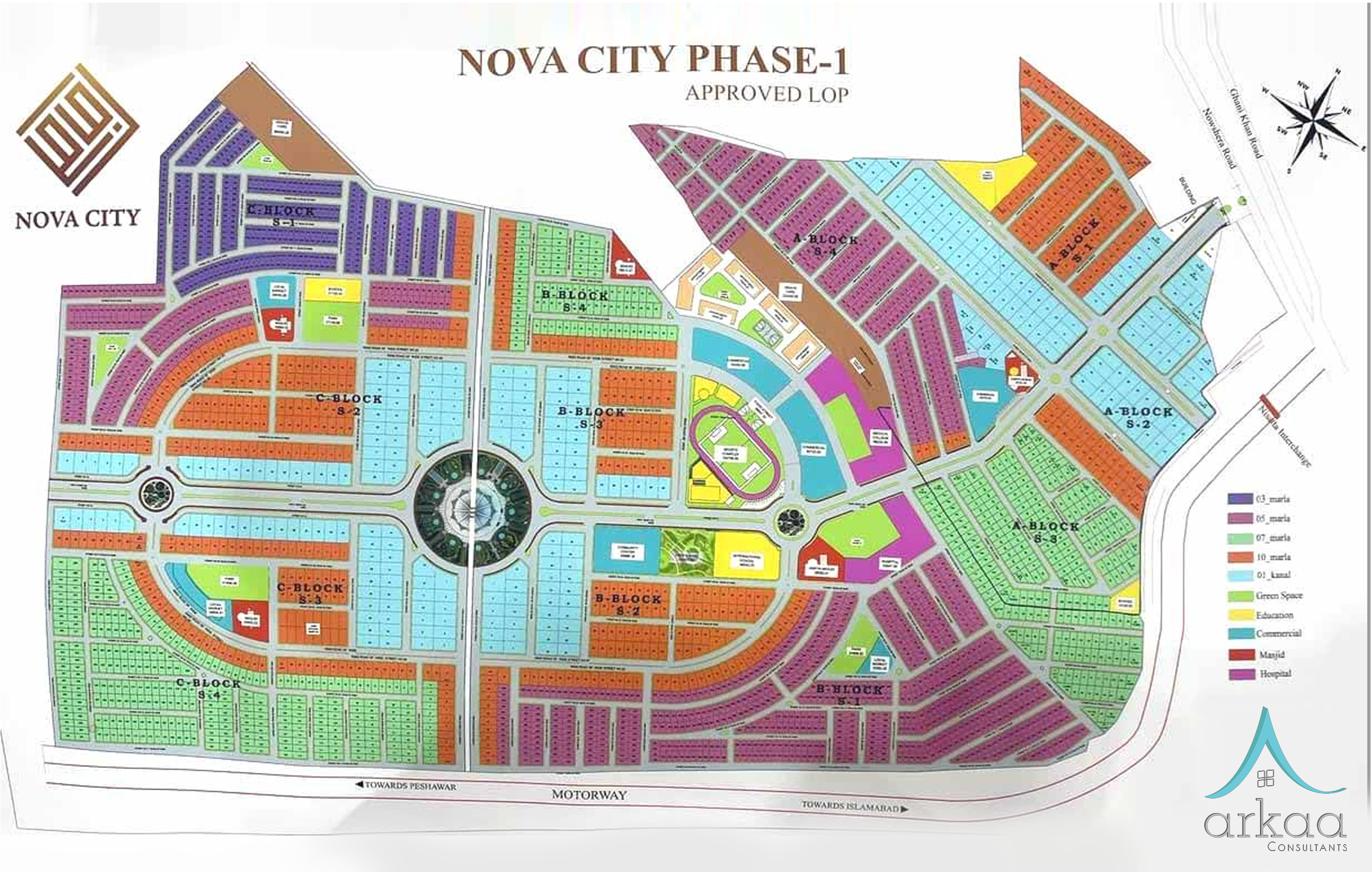 nova city map