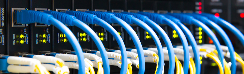 Network equipment representing centralized IT oversight for state and local agencies.