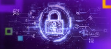 3d padlock illustration representing cyber security
