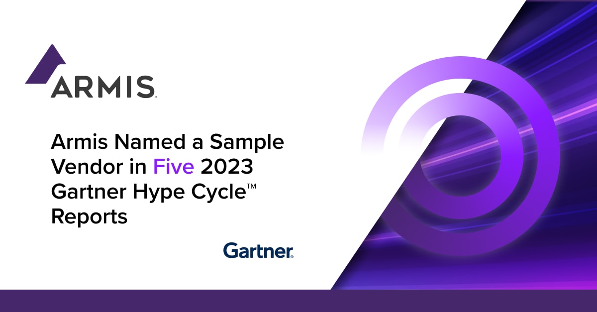 Armis Named a Sample Vendor in Five 2023 Gartner® Hype Cycle™ Reports