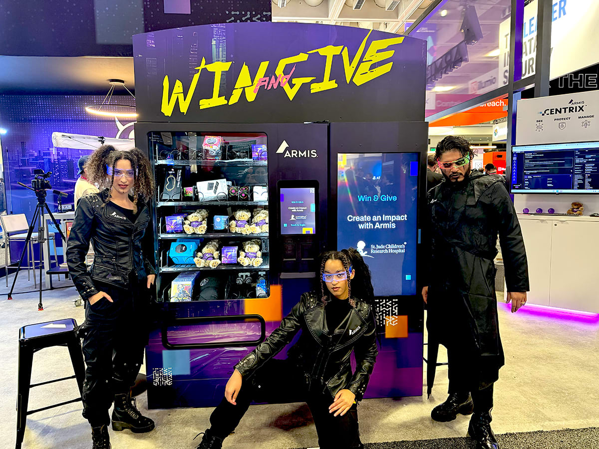 RSAC 2025 Booth Win and Give Machine Photo
