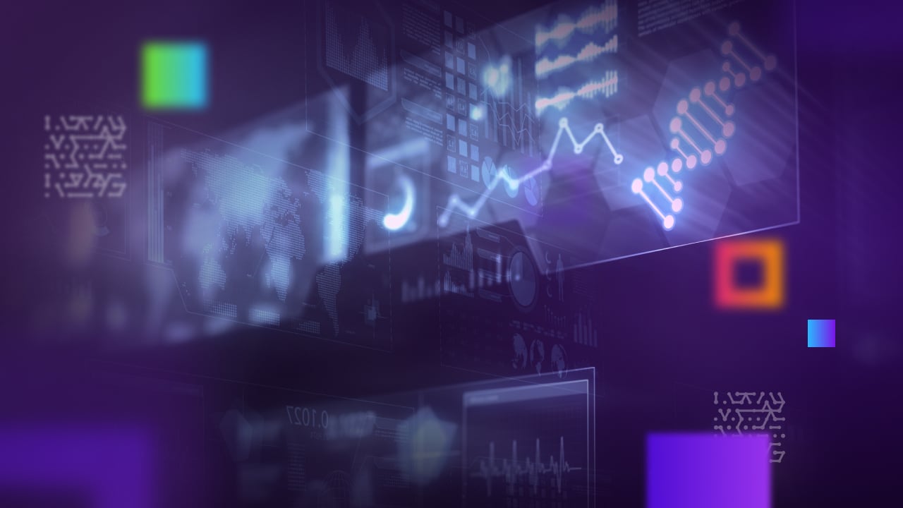 blurred medical computer screens