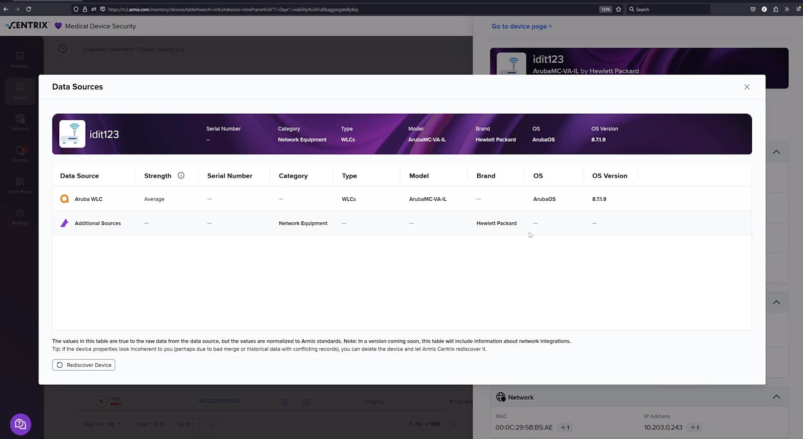 Armis release 24.2 - identification and consolidation feature
