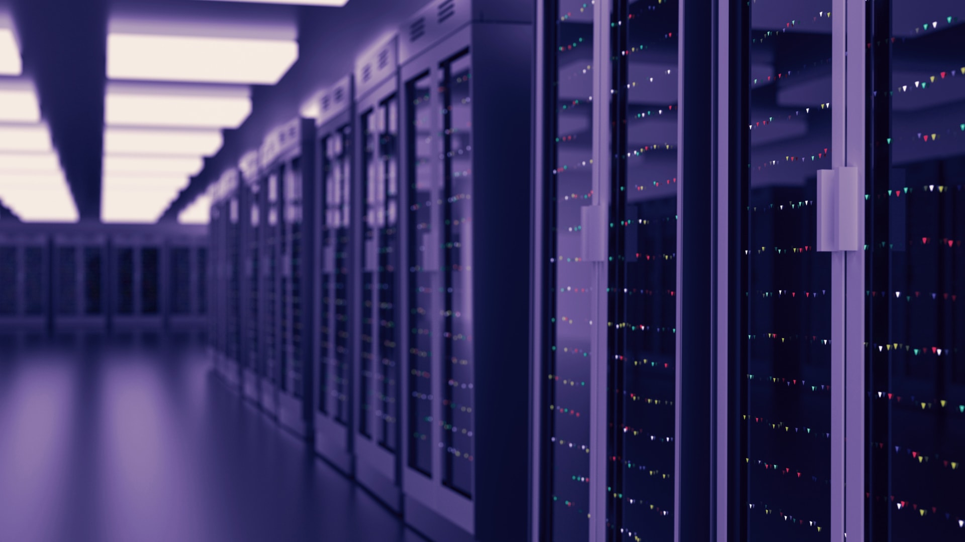server room in a data center