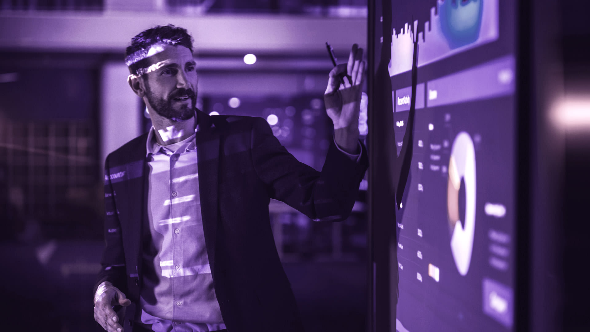 Man giving presentation