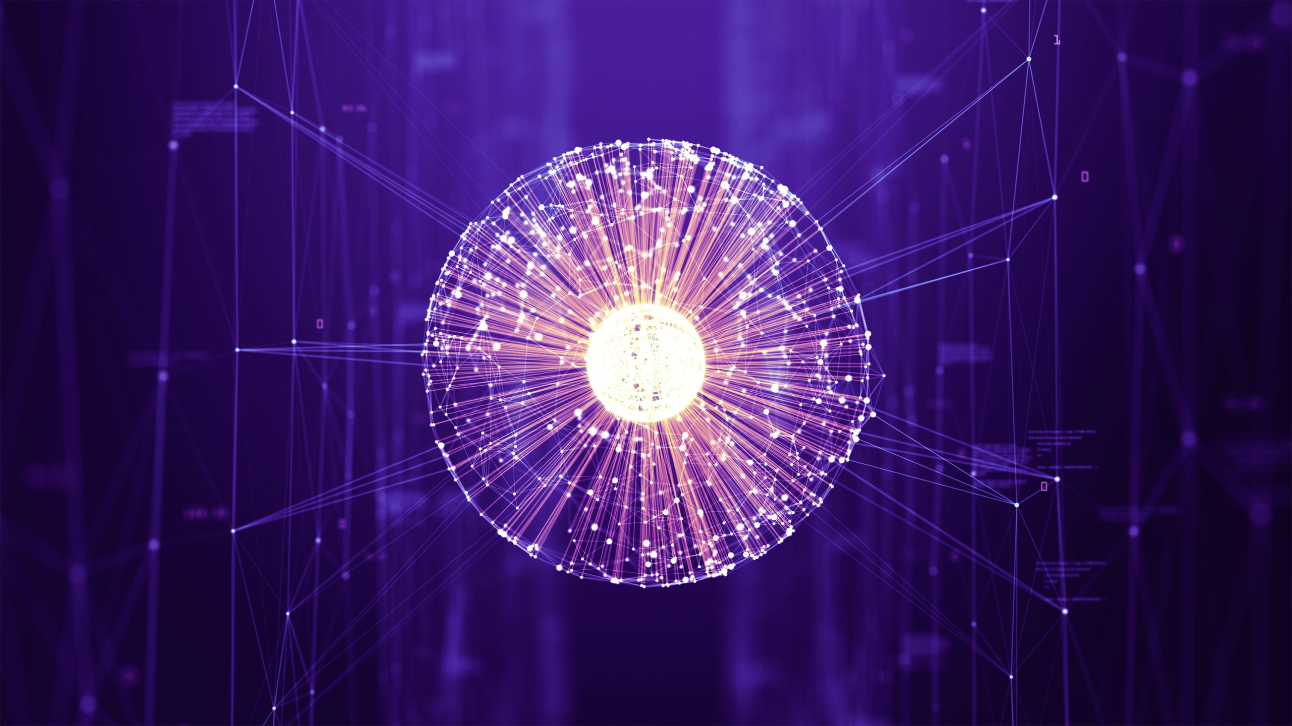 big data - digital data flow concept light burst