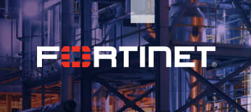 Fortinet logo on OT background