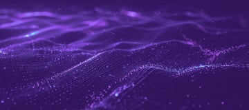 abstract purple waves with dots and lights