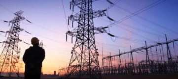power lines at dusk thumbnail