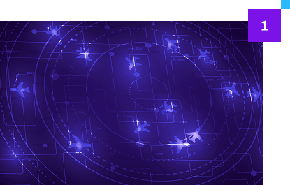 air traffic control screen - card - number 1 in corner