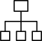 workflow hierarchy black icon