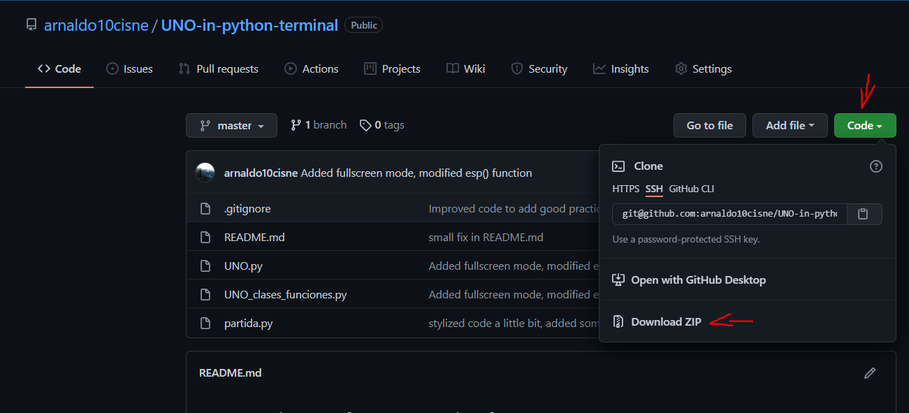 GitHub - arnaldo10cisne/UNO-in-python-terminal: Este proyecto simula el ...