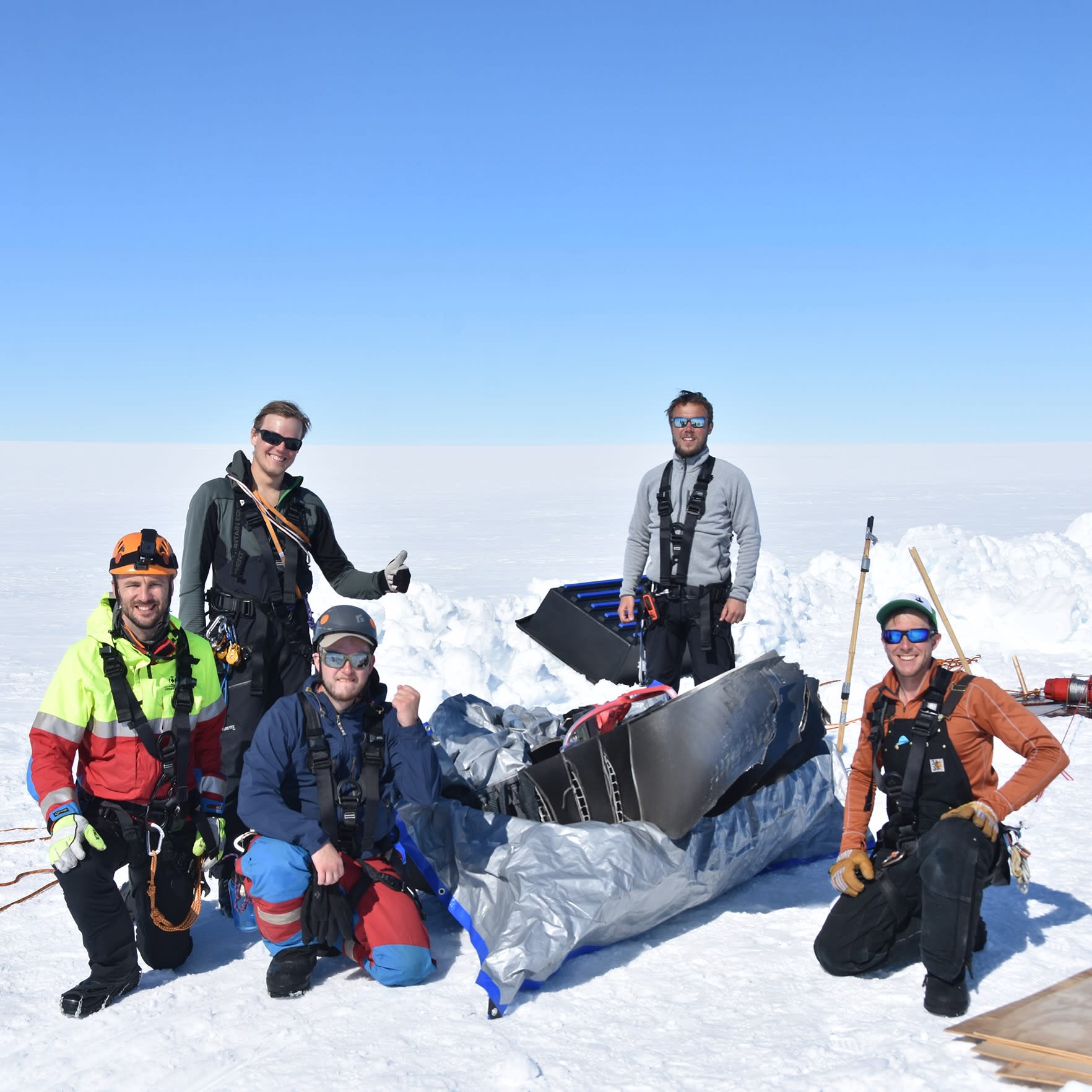 Air France Flight 66 recovery mission on the Greenland Ice Sheet