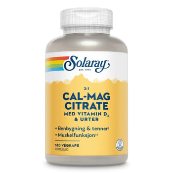 Cal-Mag 2:1 M/D Citrate Veg 180 Kapsler
