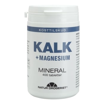 Kalk + Magnesium (tidl. Dolomitkalk) 400 Tabletter