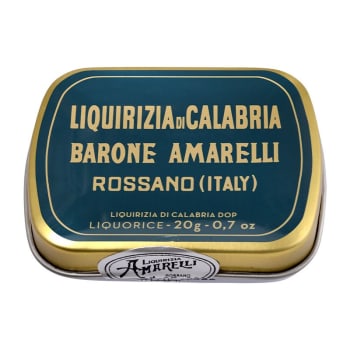 Lakris pastiller, ekte italienske i liten blikkeske 20g