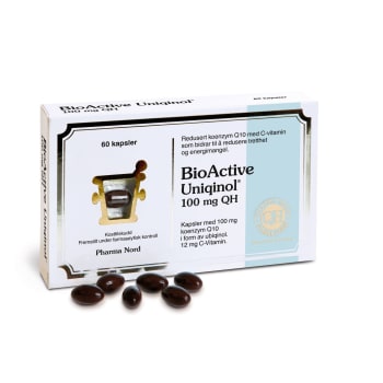 BioActive Q10 Uniqinol 100 mg 60 Kapsler