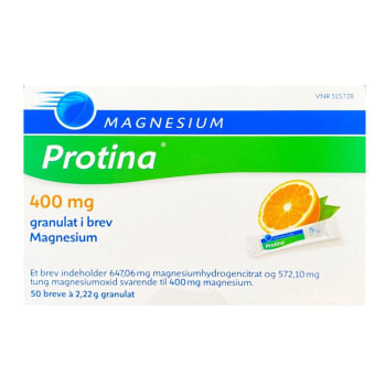 Magnesium Protina 400mg 50 stk sticks direkte