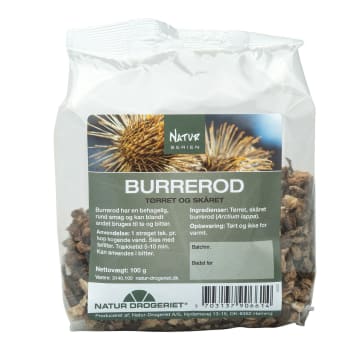 Storborre rot - Burrerod -  (Arctium lappa) skåret 100g Tørket urt